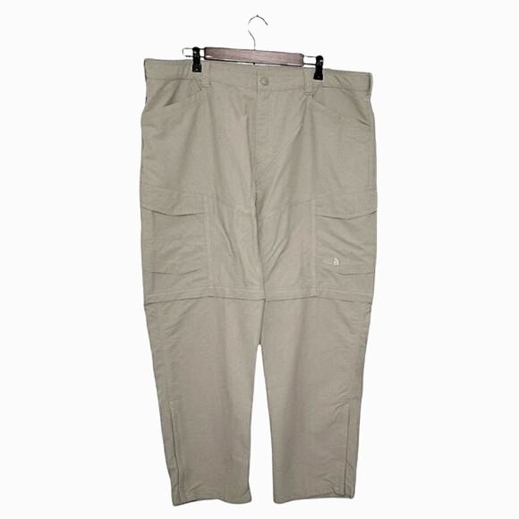 The North Face Khaki Convertible Outdoor Hiking Pants Size XXL